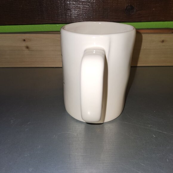Rae Dunn Artisan Collection "BAE" White Ceramic Mug Dishwasher & Microwave Safe - Picture 3 of 4